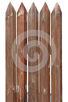 Palisade of the old logs.