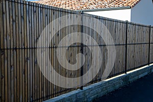 palisade wooden modern panel fence for home protect garden house