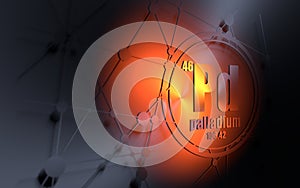 Palladium chemical element.