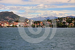 Pallanza, located on the bank of Lake Maggiore. Piedmont, Italy, Europe.