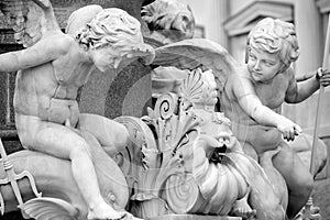 Pallas-Athena-Brunnen Fountain, Austrian Parliament in Vienna, A