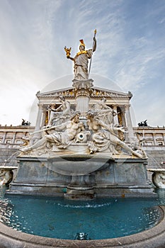 Pallas Athena fountain in Vienna, Austria