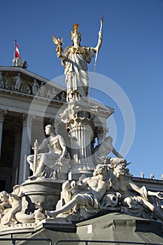 Pallas-Athene Fountain in front of the Austrian Pa