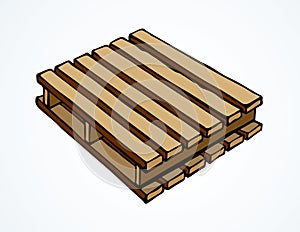 Pallet. Vector drawing