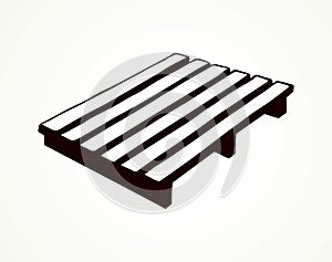 Pallet. Vector drawing