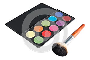 Pallete and brush