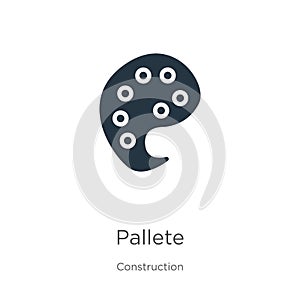 Pallete icon vector. Trendy flat pallete icon from construction collection isolated on white background. Vector illustration can