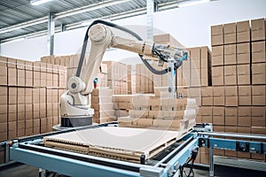 palletizing robot with custom-designed gripper system for delicate and sensitive products