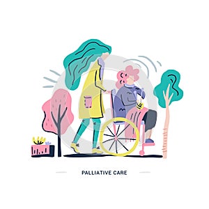 Palliative Care Illustration