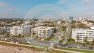 Palm Beach aerial view, Florida coastline