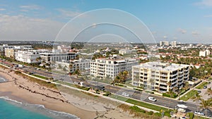 Palm Beach aerial view, Florida coastline