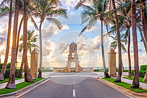 Palm Beach, Florida, USA clock tower on Worth Ave