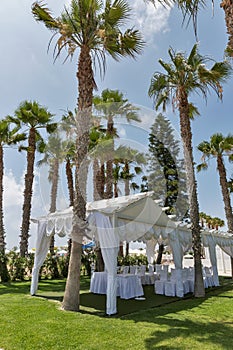 Palm beach wedding pavilion