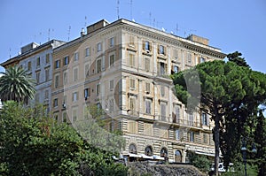 Palm, building, antennas