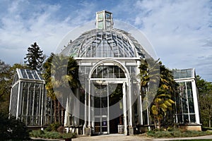 Palm house in Geneva Botanical Gardens