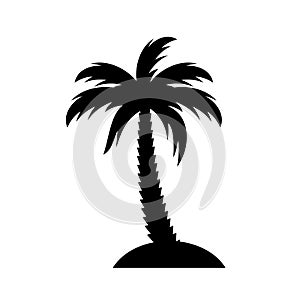 Palm island vector icon