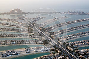 The Palm Jumeirah in Dubai, UAE