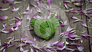 Palm Leaf heart