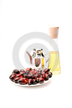 Palm oil fruits and oil