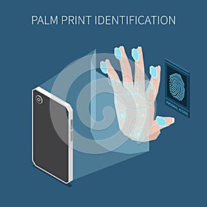 Palm Print ID Composition