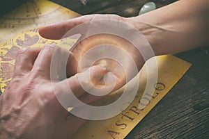 Palm reading and foretelling the future