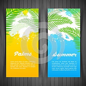 Palm silhouettes card