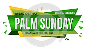 Palm sunday banner design