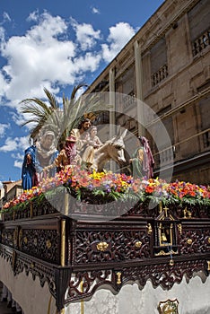 Palm Sunday celebration in the streets of Salamanca, Spain photo