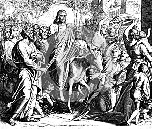 Palm Sunday Entry by Jesus