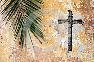 Palm sunday religion and easter holiday concept background