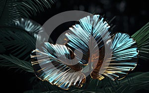 palm tree leaf, triboluminescence, inspired by microstructures