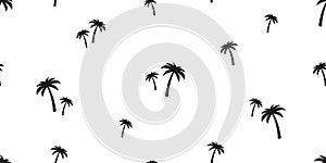 Palm tree seamless pattern  coconut tree island tropical summer beach tile background scarf isolated repeat wallpaper ocean
