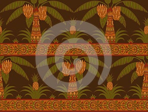 Palm tree seamless pattern color 2