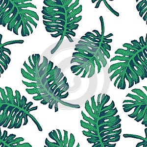 Palm Tree Sketch Pattern