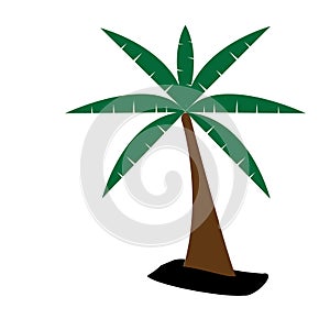 Palm tree summer logo