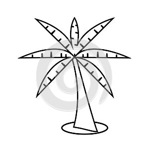 Palm tree summer logo