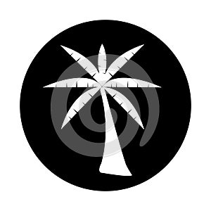 Palm tree summer logo