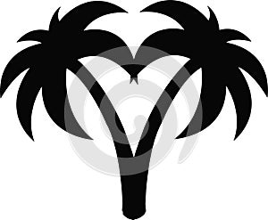 Palm Trees jpeg image with svg  vector cut file for cricut and silhouette