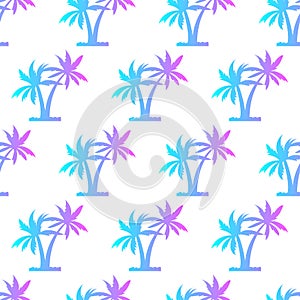 Palm trees seamless pattern. Background for a tropical party