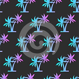 Palm trees seamless pattern. Background for a tropical party