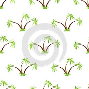 Palm trees seamless pattern