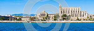 Palma de Mallorca, Spain. La Seu - the famous medieval gothic ca