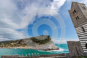 Palmaria Island and Church of Porto Venere