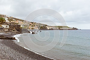 Palmeiras Beach in Santa Cruz in Madeira Island, Portugal photo