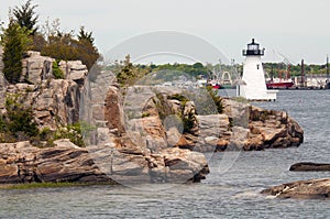Palmer Island Harbor Lighthouse in Masachusetts photo