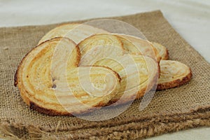 Palmera Palmier sweet puff pastry photo