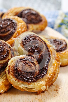 Palmier biscuits - french dessert photo