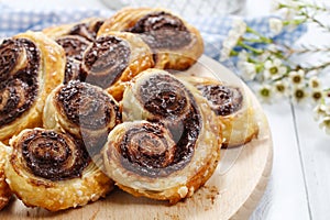 Palmier biscuits - french dessert photo