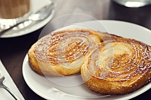 Palmiere or Palmier, a Sweet Flaky Pastry photo