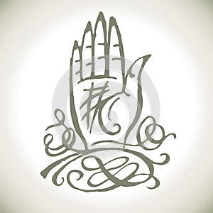 Palmistry magic hand